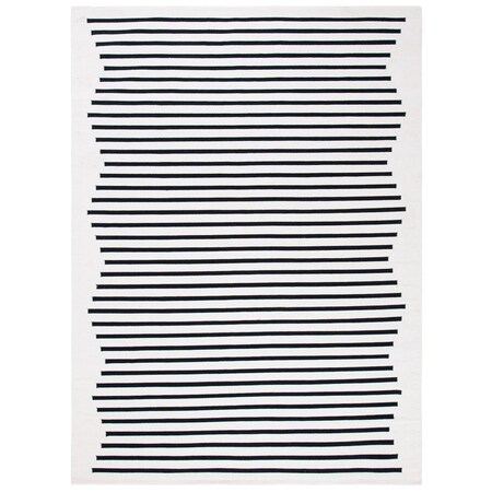 Safavieh 10 x 14 ft. Montauk Hand Woven Rectangle Area Rug Ivory & Black MTK313A-10